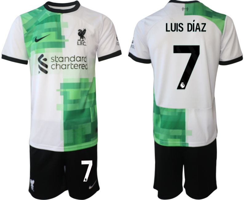 Men 2023-2024 Club Liverpool away white 7 Soccer Jersey